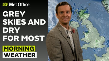 Met Office Tuesday morning weather forecast 05/11/2024 - Cloudy with some sunny skies later