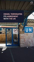 Israel officially informs UN of end to relations with Palestinian relief agency