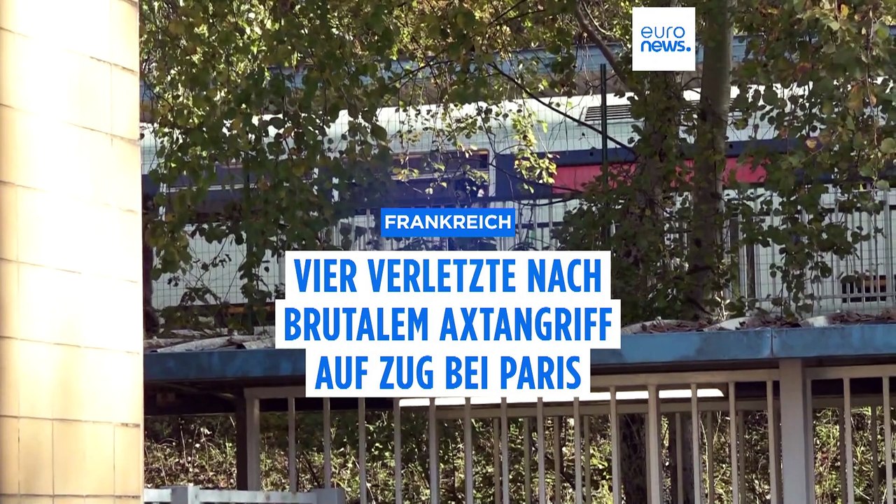 Vier Verletzte bei brutalem Axtangriff in einem Zug bei Paris