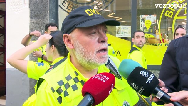 Voluntarios de Valencia hablan ante los medios