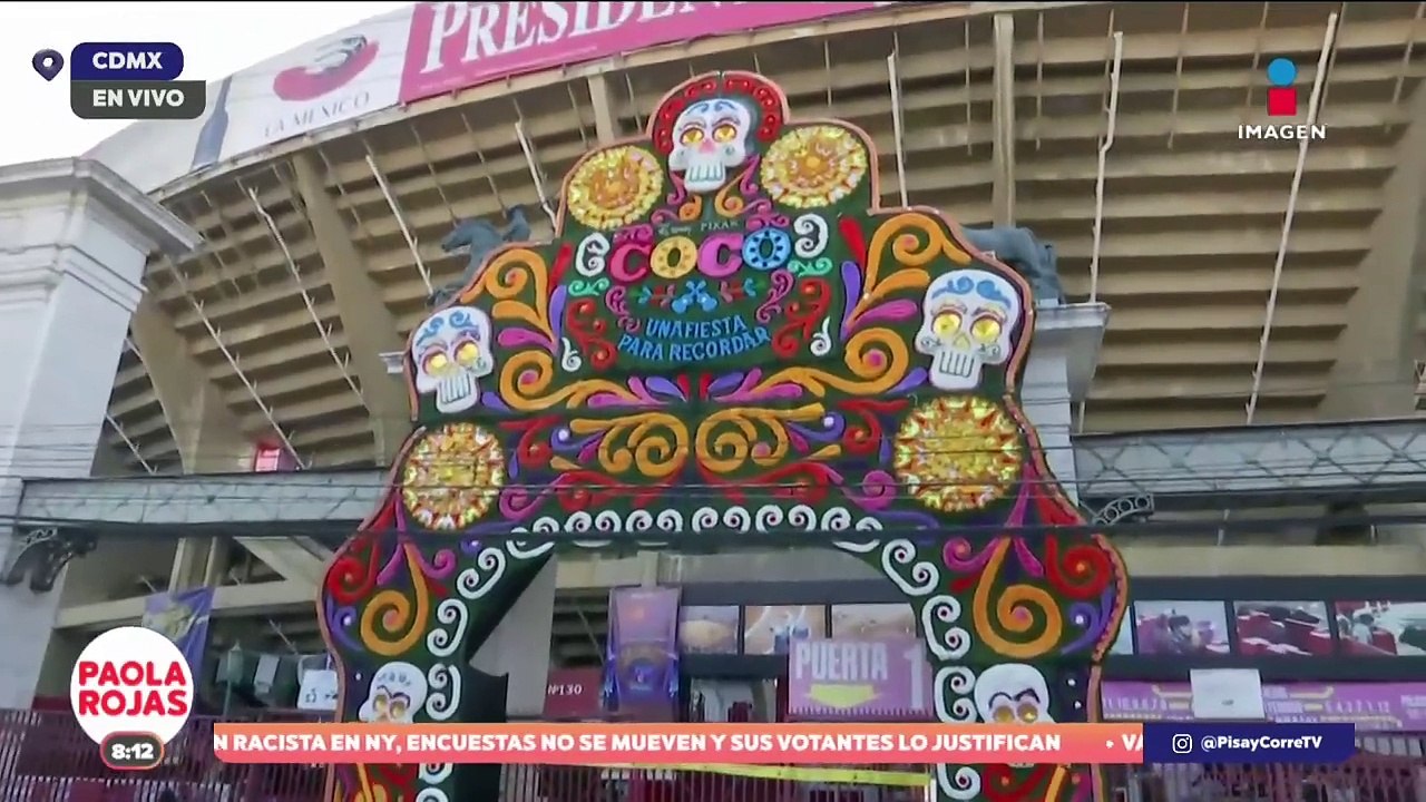Así se encuentra en estos momentos la Plaza de Toros México y el Estadio Ciudad de los Deportes