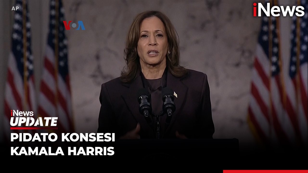 Sampaikan Pidato Konsesi di Depan Pendukungnya,  Kamala Harris Akui Kekalahan dari Donald Trump di Pilpres AS