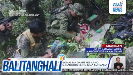 Iba't ibang armas at personal na gamit ng ilang miyembro umano ng NPA, nadiskubre ng mga sundalo | Balitanghali