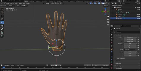 blender 4 get started with the skeleton hand part 02