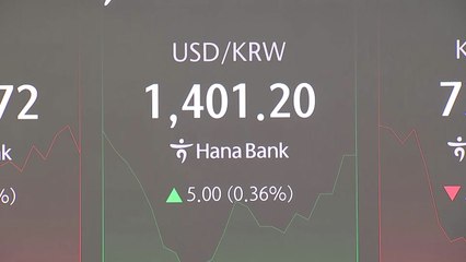 '원-달러 환율 고공행진' 1,401.1원 개장...1,400원 등락 / YTN