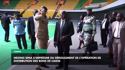 [#Reportage] Gabon : Ndong Sima s’imprègne du déroulement de l’opération de distribution des bons de caisse