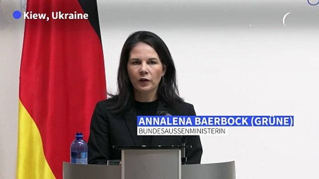 Baerbock bekräftigt vor US-Wahl Unterstützung für Ukraine