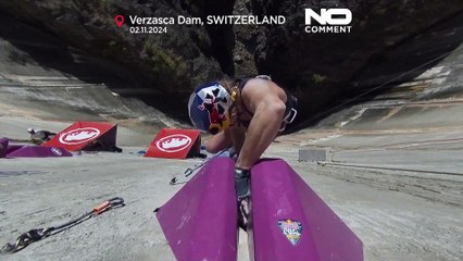 Οι Αυστριακοί νίκησαν τον αγώνα αναρρίχησης στο φράγμα Verzasca της Ελβετίας