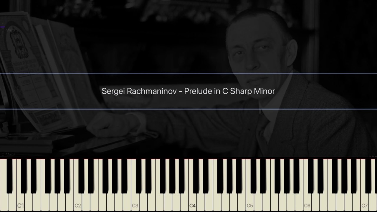 Sergei Rachmaninov - Prelude in C Sharp Minor (Piano Tutorial Synthesia)