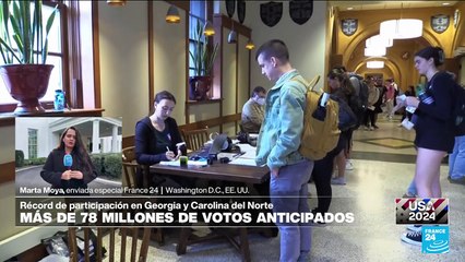 Informe desde Washington: masiva participación anticipada en EE. UU. con más 78 millones de votos