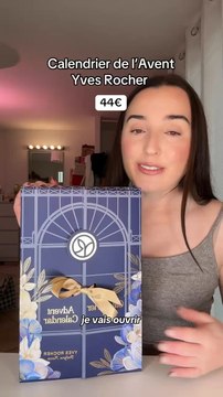 Publicité - j’ouvre le calendrier de l’Avent Yves rocher
