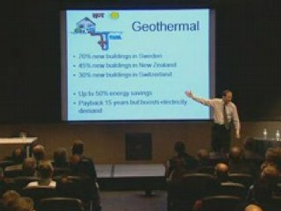 Geothermal heat  pumps - save 50% energy global warming