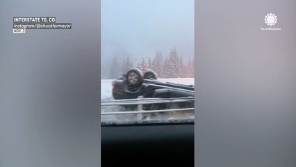 Travel chaos on Colorado's I-70 as wintry weather causes accidents