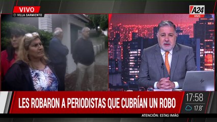 ROBO A PERIODISTAS EN VIVO: "TIENEN LAS IMÁGENES DE LOS LADRONES Y NO HAY ÓRDEN DE ALLANAMIENTO"