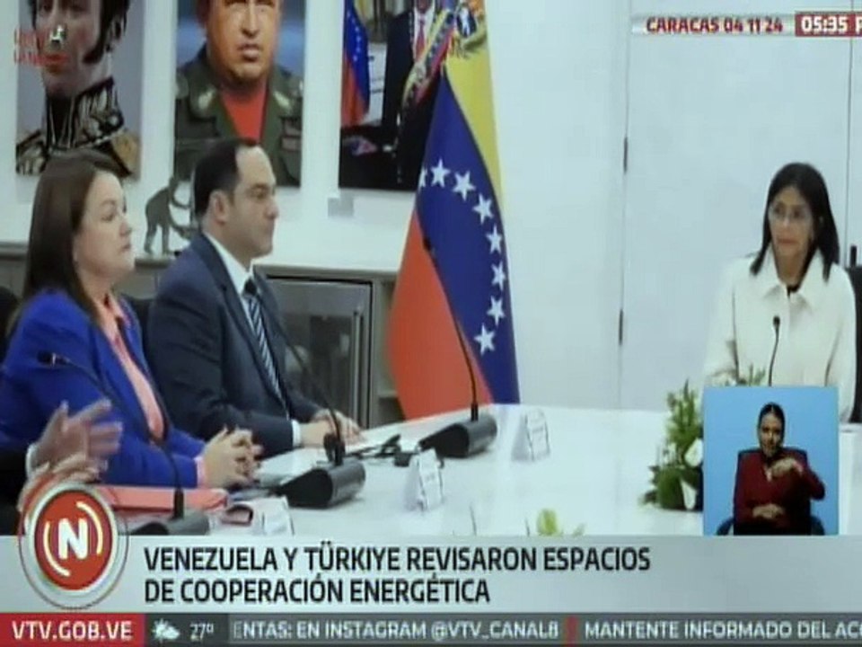 Venezuela y Türkiye evalúan acuerdos de cooperación conjunta en materia energética