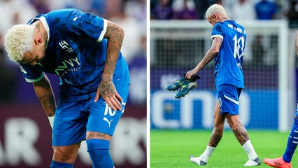 ¡Neymar lesionado! Momento exacto de la 'nueva' lesión del brasileño