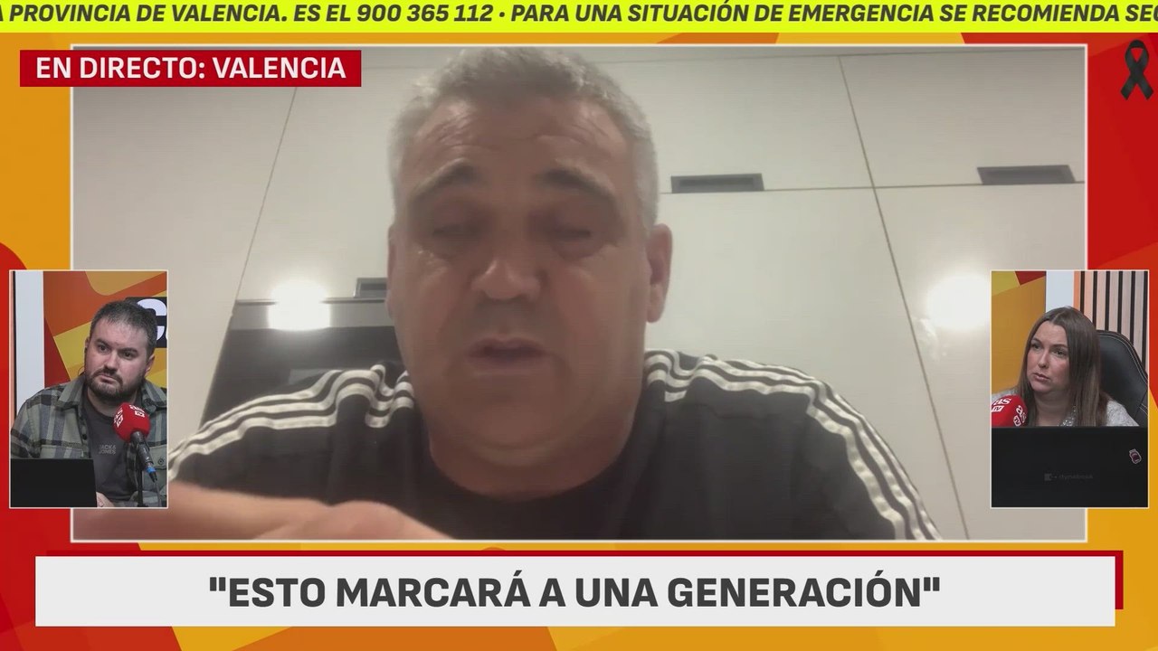 La desesperación de Ballesteros tras lo que ha padecido 'in situ' estos días en Valencia