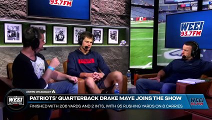 WEEI Afternoons: Drake Maye on being a leader, and the support from his teammates