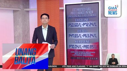 Oil price adjustment (November 5, 2024) | Unang Balita