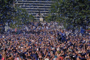 Fan de los Dodgers pierde la mano en los festejos del campeonato