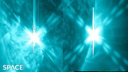 Double X Flare As Spacecraft Spots Sun Blasting A Pair Of Major Eruptions