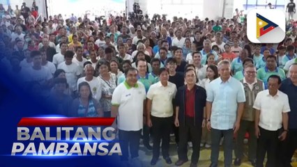 PBBM, nag-inspeksiyon at naghatid ng tulong sa mga lugar na nasalanta ng bagyo sa Laurel, Batangas