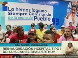 Gobierno Bolivariano reinaugura el Hospital Tipo I 