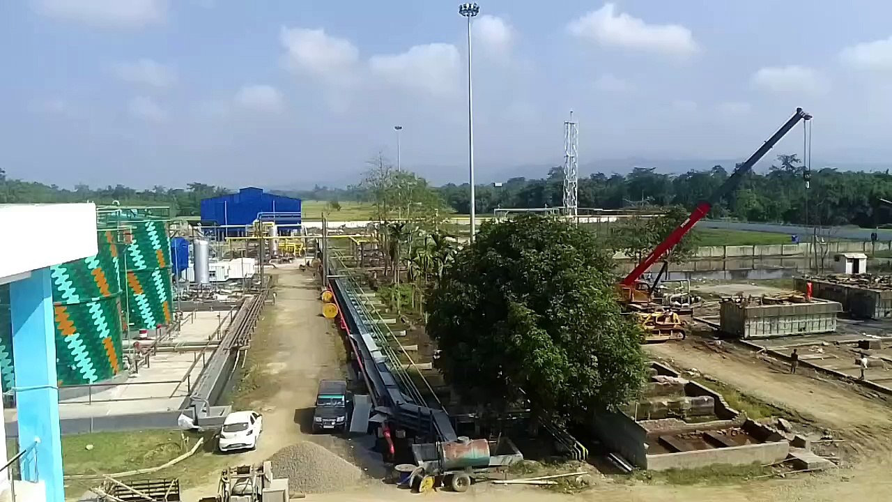 Mud tank loading in oil field