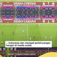 Denny Caknan Viral Usai Muncul di Papan Pertandingan Barcelona vs Espanyol