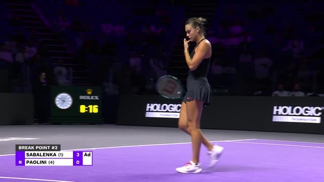 Sabalenka books final four slot by beating Paolini