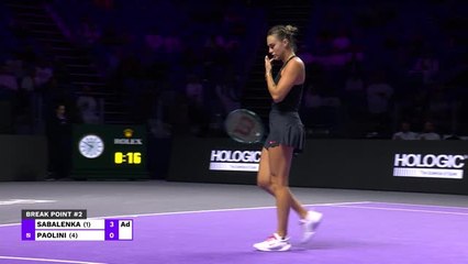 Sabalenka books final four slot by beating Paolini