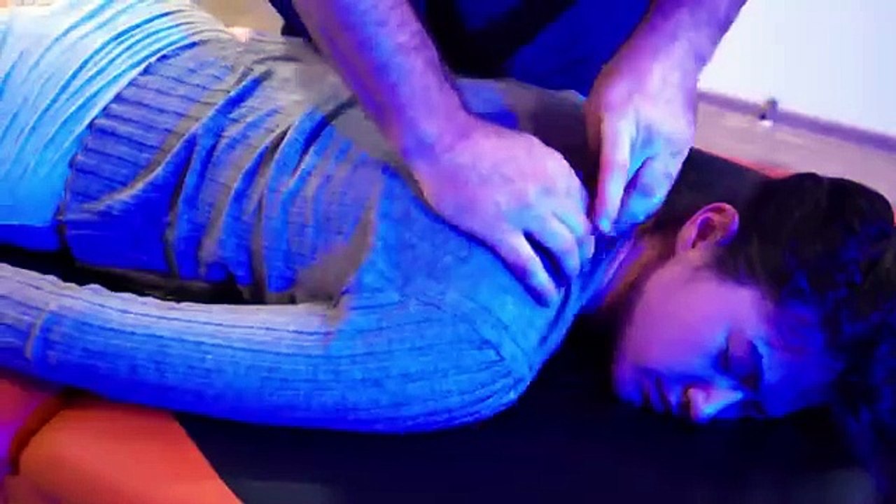 Chiropractic Adjustment _ Pretty Margo _ Whole Body Cracking _ Lumbodynia