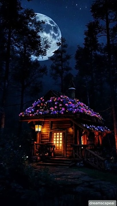 Fancy night under full moon