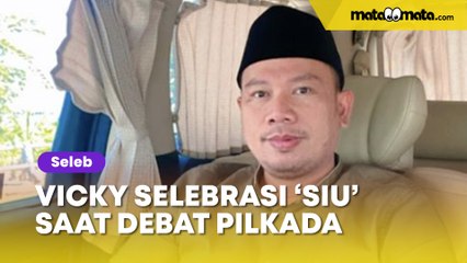 Selain Nyanyi, Vicky Prasetyo Selebrasi Siu saat Debat Pilkada hingga Ditegur Moderator