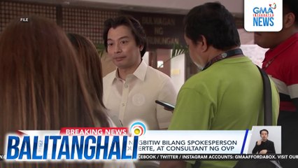 Atty. Michael Poa, nagbitiw bilang spokesperson ni VP Sara Duterte, at consultant ng OVP | Balitanghali
