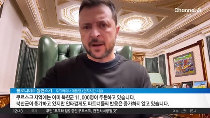 젤렌스키 “쿠르스크에 북한군 1만 1천 명 이미 주둔”