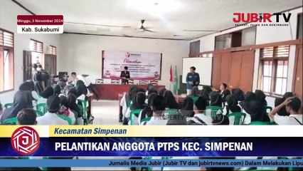 98 Petugas PTPS Kecamatan Simpenan Resmi Dilantik untuk Awasi Pilkada 2024