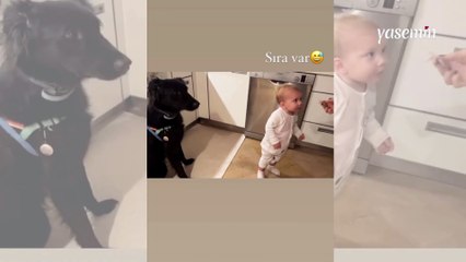 Aslı Enver'in 14 aylık kızı Elay'ın olay halleri! Kalpleri ısıttı