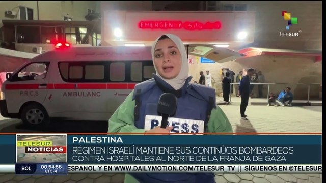Régimen israelí mantiene sus continuos bombardeos contra hospitales de Gaza