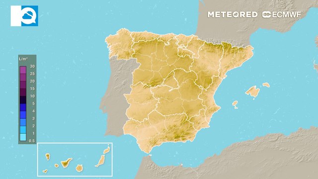 Mañana habrá lluvias y tormentas localmente fuertes en el Mediterráneo