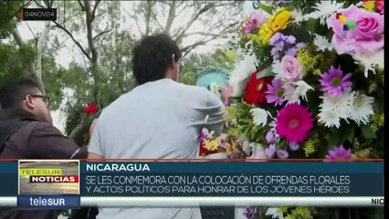 Nicaragua rinde homenaje a héroes y mártires del 4 de noviembre de 1967