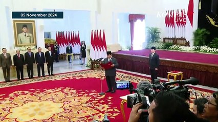 [FULL] Presiden Prabowo Lantik Kepala OIKN Basuki Hadimuljono, Anggota KPU, hingga Kompolnas