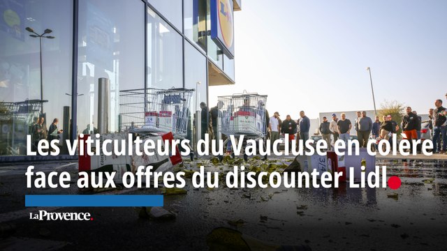 Les viticulteurs du Vaucluse en colère face aux offres du discounter Lidl