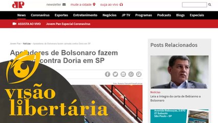Manifestações contra a ditadura ganham força | Visão Libertária - 12/04/20 | ANCAPSU