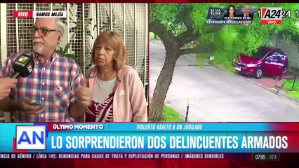 Ramos Mejía: un violento asalto a un jubilado fue captado por las cámaras de seguridad