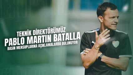 Teknik Direktörümüz Pablo Martin Batalla Basın Mensuplarına Açıklamalarda Bulunuyor