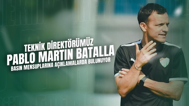 Teknik Direktörümüz Pablo Martin Batalla Basın Mensuplarına Açıklamalarda Bulunuyor