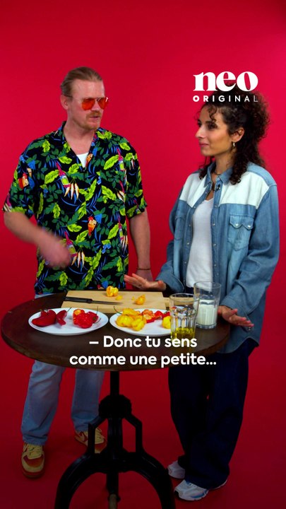 Jean Baptiste, fondateur de MAISON MARTIN, nous a fait tester ses piments… du moins fort… au plus fort ! 