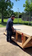 Man does a quick walk around to showcase his workbench build!