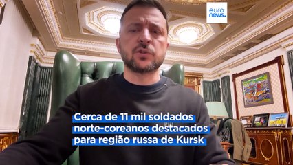 Ucrânia já disparou contra soldados norte-coreanos em Kursk. Zelenskyy critica inércia dos aliados